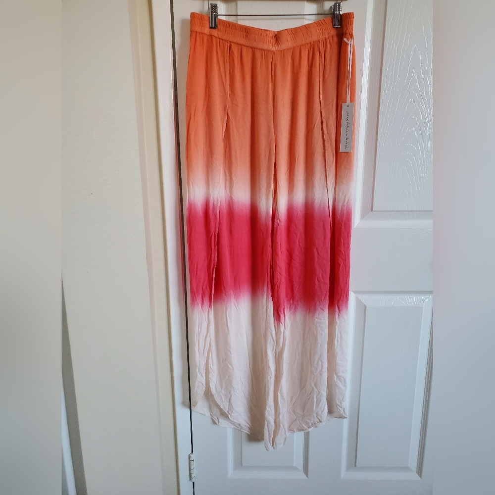 Young, Fabulous & Broke Ombre Pants in Orange and Pink Womens Large